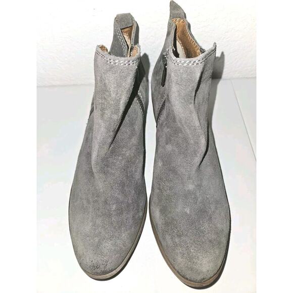 New! Lucky Brand Ankle Boots Gray Zip Size 7 - Picture 4 of 10